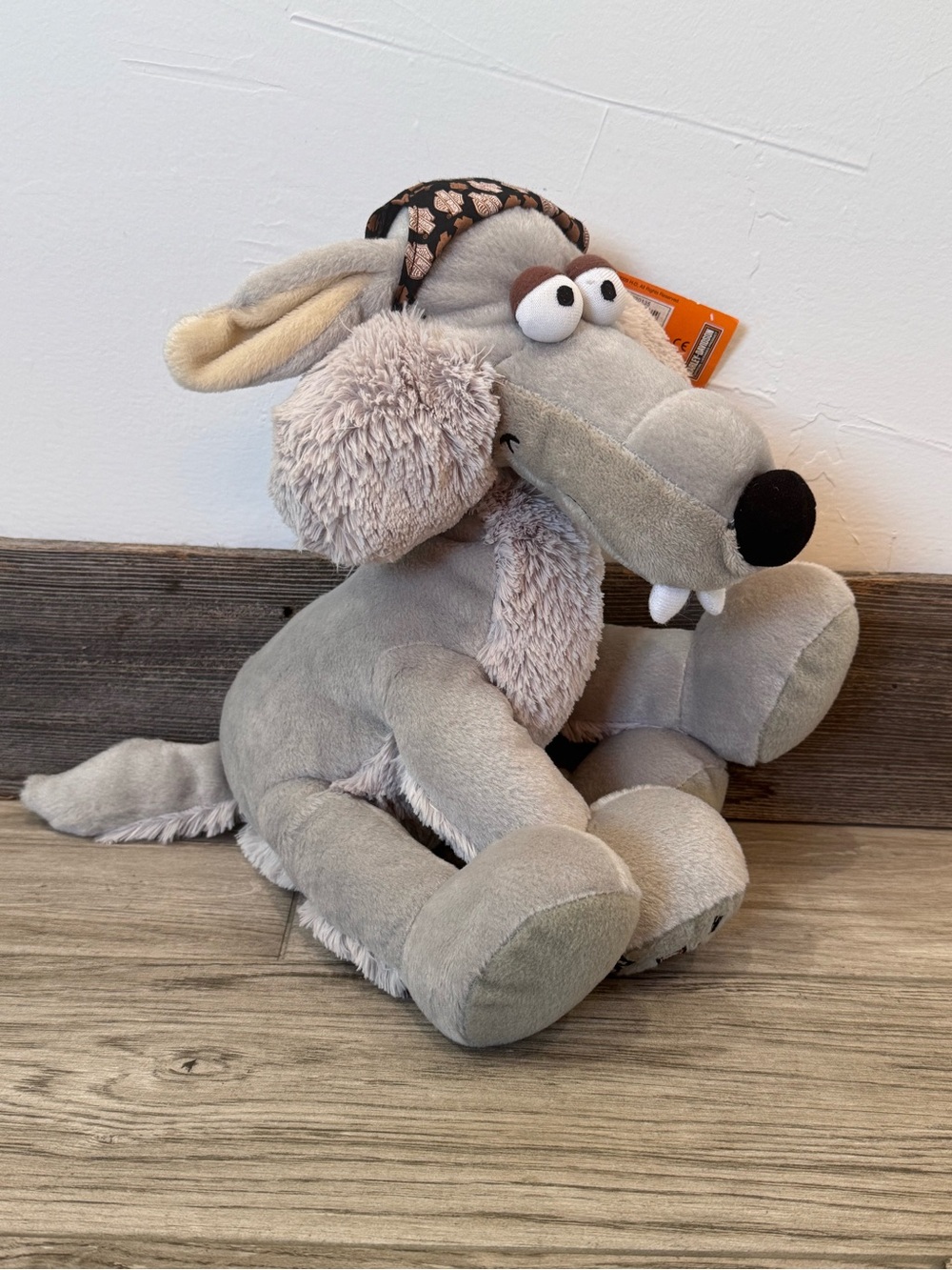 Harley Davidson Wolf 2009 Stuffed Plush Animal 16" Biker Motorcycle Bandana NWT